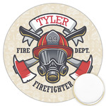 Firefighter Printed Cookie Topper - 3.25" (Personalized)