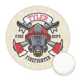 Firefighter Printed Cookie Topper - 2.5" (Personalized)