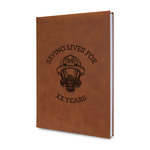 Firefighter Leather Sketchbook - Small - Double Sided (Personalized)