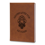 Firefighter Leatherette Journal - Large - Double Sided (Personalized)