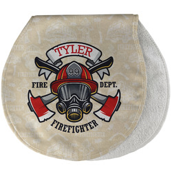Firefighter Burp Pad - Velour w/ Name or Text