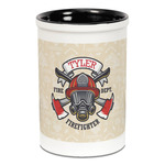 Firefighter Ceramic Pencil Holders - Black