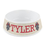 Firefighter Plastic Dog Bowl - Small (Personalized)