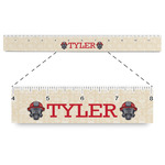 Firefighter Plastic Ruler - 12" (Personalized)