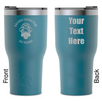 Firefighter RTIC Tumbler - Dark Teal - Laser Engraved - Double-Sided (Personalized)