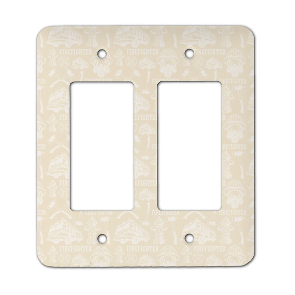 Custom Firefighter Rocker Style Light Switch Cover - Two Switch