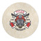 Firefighter Round Indoor Rug - Front/Main