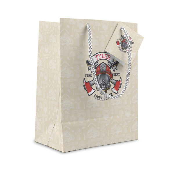 Custom Firefighter Small Gift Bag (Personalized)