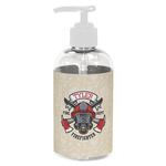 Firefighter Plastic Soap / Lotion Dispenser (8 oz - Small - White) (Personalized)