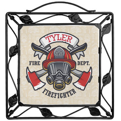 Firefighter Square Trivet (Personalized)