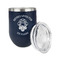 Firefighter Stainless Wine Tumblers - Navy - Single Sided - Alt View