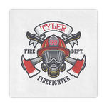 Firefighter Standard Decorative Napkins (Personalized)