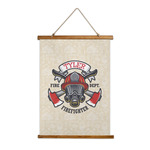 Firefighter Wall Hanging Tapestry - Tall (Personalized)