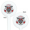 Firefighter White Plastic 5.5" Stir Stick - Double Sided - Round - Front & Back