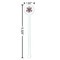 Firefighter White Plastic 5.5" Stir Stick - Round - Dimensions