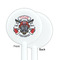 Firefighter White Plastic 5.5" Stir Stick - Single Sided - Round - Front & Back