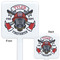 Firefighter White Plastic Stir Stick - Double Sided - Approval