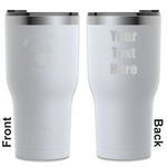 Firefighter RTIC Tumbler - White - Engraved Front & Back (Personalized)