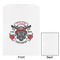 Firefighter White Treat Bag - Front & Back View