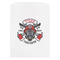 Firefighter White Treat Bag - Front View