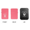 Firefighter Windproof Lighters - Pink, Single Sided, w Lid - APPROVAL