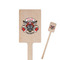 Firefighter Wooden 6.25" Stir Stick - Rectangular - Closeup