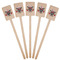 Firefighter Wooden 6.25" Stir Stick - Rectangular - Fan View