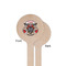 Firefighter Wooden 6" Stir Stick - Round - Single Sided - Front & Back