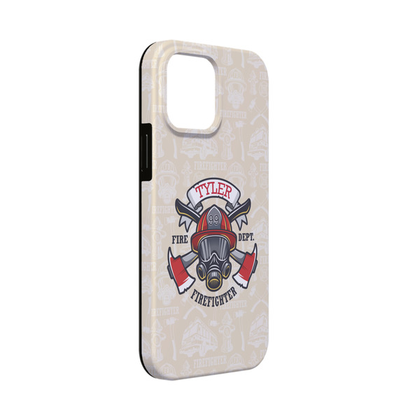 Custom Firefighter iPhone Case - Rubber Lined - iPhone 13 Mini (Personalized)