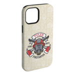 Firefighter iPhone Case - Rubber Lined - iPhone 15 Pro Max (Personalized)