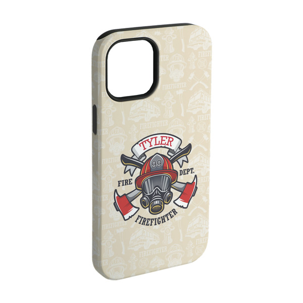 Custom Firefighter iPhone Case - Rubber Lined - iPhone 15 (Personalized)