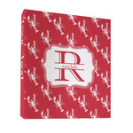 Crawfish 3 Ring Binder - Full Wrap - 1" (Personalized)