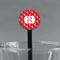 Crawfish Black Plastic 7" Stir Stick - Round - Main