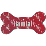 Crawfish Ceramic Dog Ornament - Front w/ Name and Initial