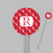 Crawfish Clear Plastic 7" Stir Stick - Round - Closeup