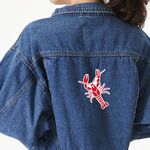 Crawfish Twill Iron On Patch - Custom Shape - X-Large