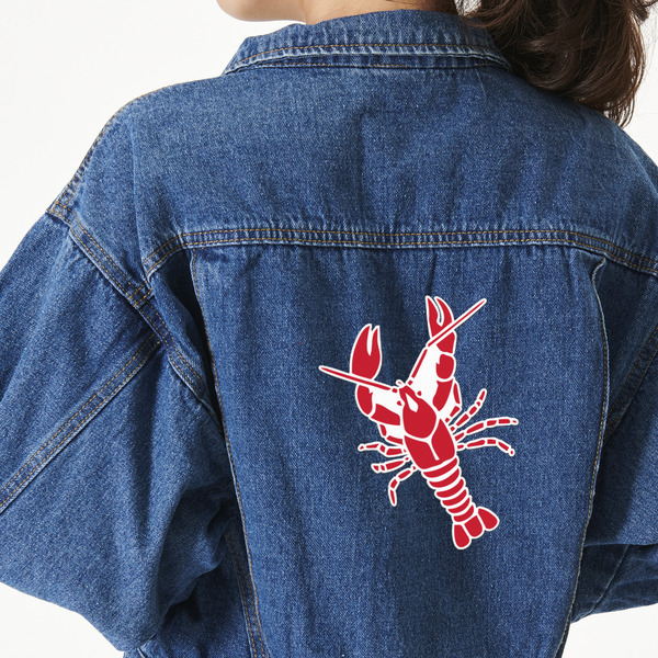 Custom Crawfish Twill Iron On Patch - Custom Shape - 2XL - Set of 4