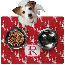 Crawfish Dog Food Mat - Medium w/ Name and Initial