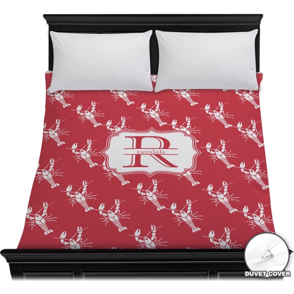 Custom Crawfish Duvet Cover - Full / Queen (Personalized)