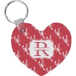 Crawfish Heart Plastic Keychain w/ Name and Initial