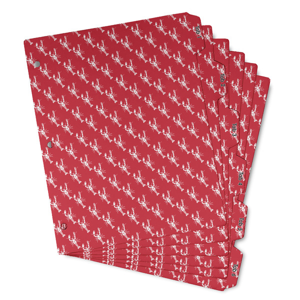 Custom Crawfish Binder Tab Divider - Set of 6 (Personalized)