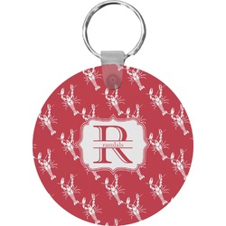 Crawfish Round Plastic Keychain (Personalized)