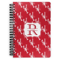 Crawfish Spiral Notebook - 7x10 w/ Name and Initial