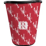 Crawfish Waste Basket - Double Sided (Black) (Personalized)