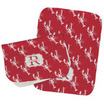 Crawfish Burp Cloths - Fleece - Set of 2 w/ Name and Initial