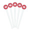 Crawfish White Plastic 7" Stir Stick - Round - Fan View