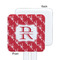 Crawfish White Plastic Stir Stick - Single Sided - Square - Approval