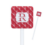 Crawfish Square Plastic Stir Sticks - Single Sided (Personalized)