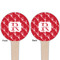 Crawfish Wooden 4" Food Pick - Round - Double Sided - Front & Back