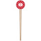 Crawfish Wooden 4" Food Pick - Round - Single Pick